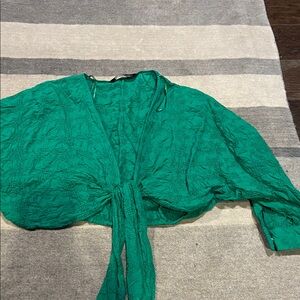 Zara Teal Women's Blouse